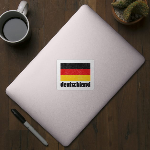 Deutschland / Germany Faded Style Flag Design by DankFutura